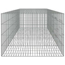 vidaXL 5 paneles horganyzott vas nyúlketrec 273x79x54 cm