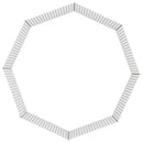 vidaXL 8 paneles horganyzott vas szabadon álló állatketrec 54 x 60 cm