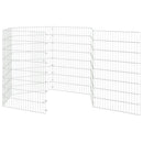vidaXL 6 paneles horganyzott vas szabadon álló állatketrec 54 x 80 cm