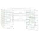 vidaXL 10 paneles horganyzott vas szabadon álló állatketrec 54 x 80 cm