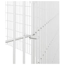 vidaXL 12 paneles horganyzott vas szabadon álló állatketrec 54 x 80 cm