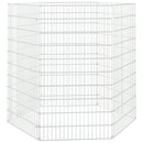 vidaXL 6 paneles horganyzott vas szabadon álló állatketrec 54 x 100 cm