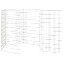 vidaXL 6 paneles horganyzott vas szabadon álló állatketrec 54 x 100 cm