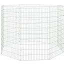 vidaXL 8 paneles szabadtartású állatkert horganyzott vasból, 54 x 100 cm