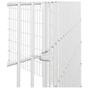 vidaXL 10 paneles horganyzott vas szabadon álló állatketrec 54x100 cm