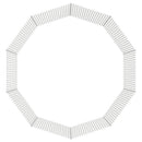 vidaXL 10 paneles horganyzott vas szabadon álló állatketrec 54x100 cm