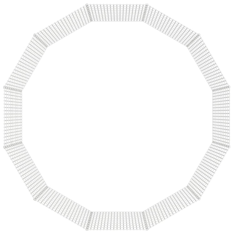 vidaXL 12 paneles horganyzott vas szabadon álló állatketrec 54x100 cm