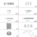 vidaXL fém tyúkól 268x100x190 cm