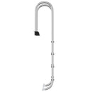 vidaXL 304-es rozsdamentes acél medencelétra 54 x 38 x 184,5 cm