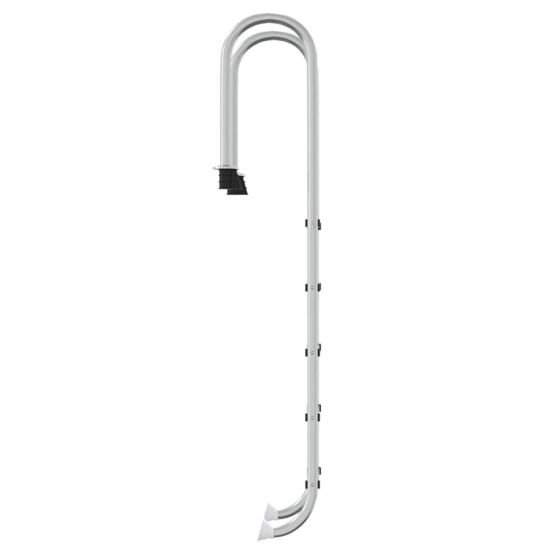 vidaXL 304-es rozsdamentes acél medencelétra 54 x 38 x 211 cm