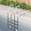 vidaXL 304-es rozsdamentes acél medencelétra 54 x 38 x 184,5 cm