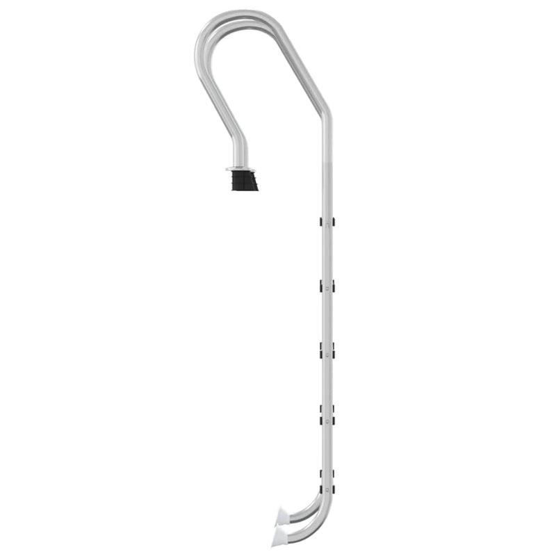 vidaXL 304-es rozsdamentes acél medencelétra 54 x 38 x 211 cm