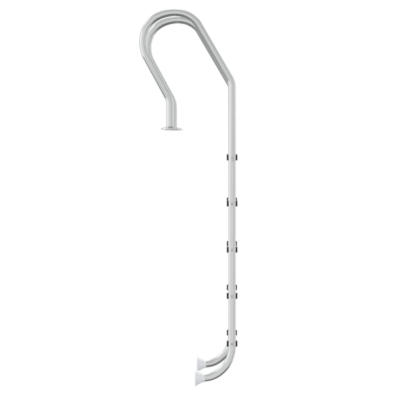 vidaXL 304-es rozsdamentes acél medencelétra 54 x 38 x 211 cm