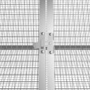 vidaXL antracitszürke horganyzott acél nyúlketrec 201,5x80,5x71 cm