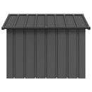 vidaXL antracit horganyzott acél kutyaház 116,5x103x81,5 cm