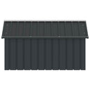 vidaXL antracit horganyzott acél kutyaház 116,5x153x81,5 cm