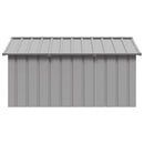 vidaXL szürke horganyzott acél kutyaház 116,5x153x81,5 cm