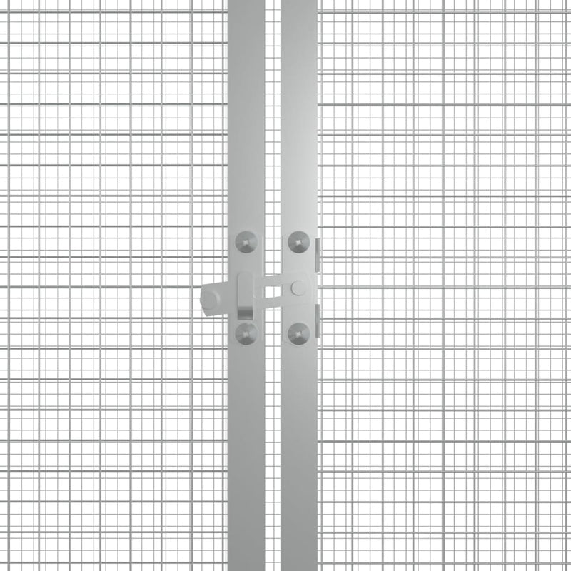 vidaXL antracitszürke horganyzott acél csirkeketrec 200x91x100 cm