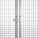 vidaXL szürke horganyzott acél csirkeketrec 200x91x100 cm