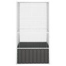 vidaXL antracitszürke horganyzott acél madárketrec 111x107x211,5 cm