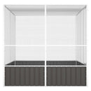 vidaXL antracitszürke horganyzott acél madárketrec 213,5x217,5x211,5cm