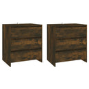 vidaXL 3 részes füstös tölgy színű mérnöki tervezésű fa tálaló