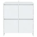 vidaXL 2 db fehér forgácslap tálalószekrény 70 x 41 x 75 cm