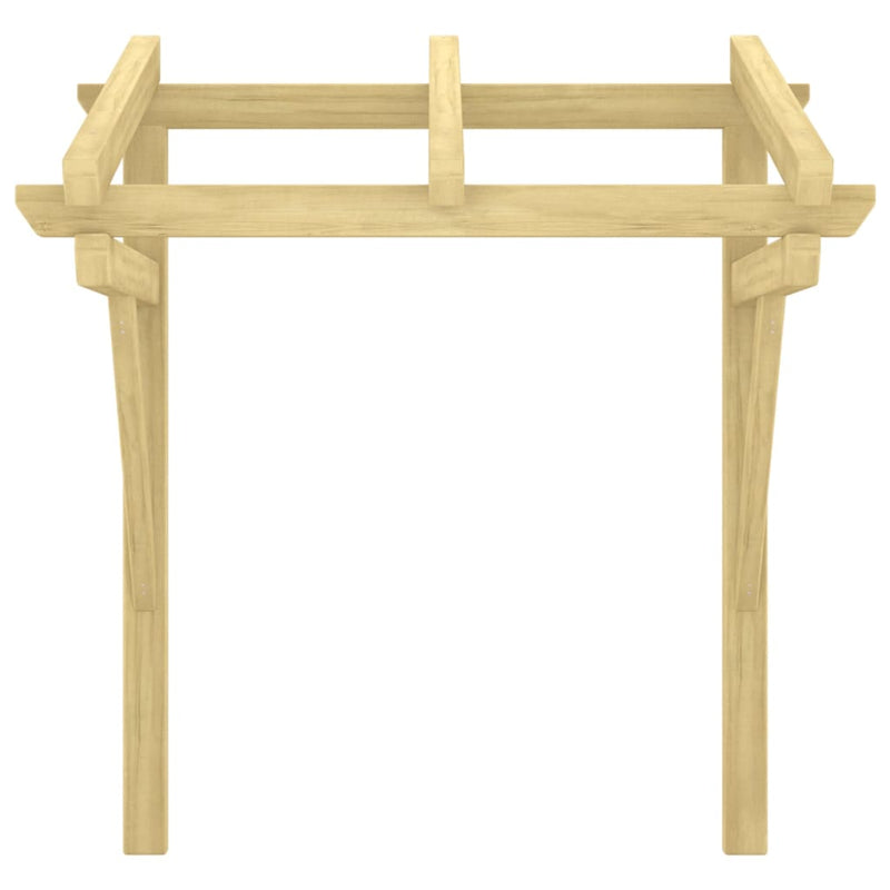 vidaXL impregnált tömör fenyőfa ajtóelőtető 100x100x80 cm