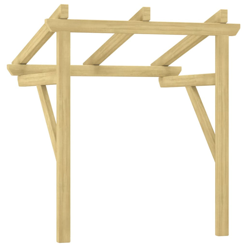 vidaXL impregnált tömör fenyőfa ajtóelőtető 100x100x80 cm