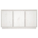 vidaXL fehér tömör fenyőfa tálalószekrény 111x34x60 cm