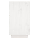 vidaXL fehér tömör fenyőfa tálalószekrény 111x34x60 cm