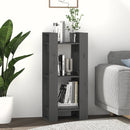 vidaXL szürke tömör fenyőfa könyvszekrény/térelválasztó 41x35x91 cm
