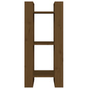 vidaXL mézbarna tömör fenyőfa könyvszekrény/térelválasztó 41x35x91 cm