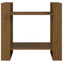 vidaXL mézbarna tömör fenyőfa könyvszekrény/térelválasztó 60x35x57 cm