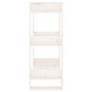 vidaXL fehér tömör fenyőfa könyvszekrény/térelválasztó 60x35x91 cm