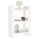 vidaXL fehér tömör fenyőfa könyvszekrény/térelválasztó 60x35x91 cm