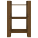 vidaXL mézbarna tömör fa könyvszekrény/térelválasztó 60 x 35 x 91 cm