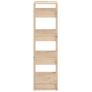 vidaXL tömör fa könyvszekrény/térelválasztó 60 x 35 x 125 cm