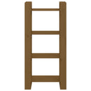 vidaXL mézbarna tömör fa könyvszekrény/térelválasztó 60 x 35 x 125 cm