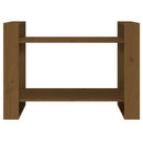 vidaXL mézbarna tömör fa könyvszekrény/térelválasztó 80x35x56,5 cm