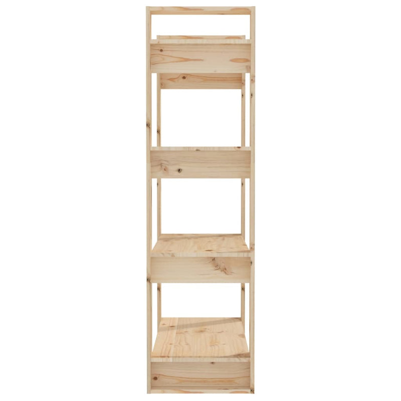 vidaXL tömör fenyőfa könyvszekrény/térelválasztó 80 x 35 x 125 cm