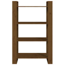 vidaXL mézbarna tömör fenyőfa könyvszekrény/térelválasztó 80x35x125 cm