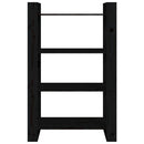 vidaXL fekete tömör fenyőfa könyvszekrény/térelválasztó 80x35x125 cm