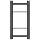 vidaXL szürke tömör fa könyvszekrény/térelválasztó 80 x 35 x 160 cm