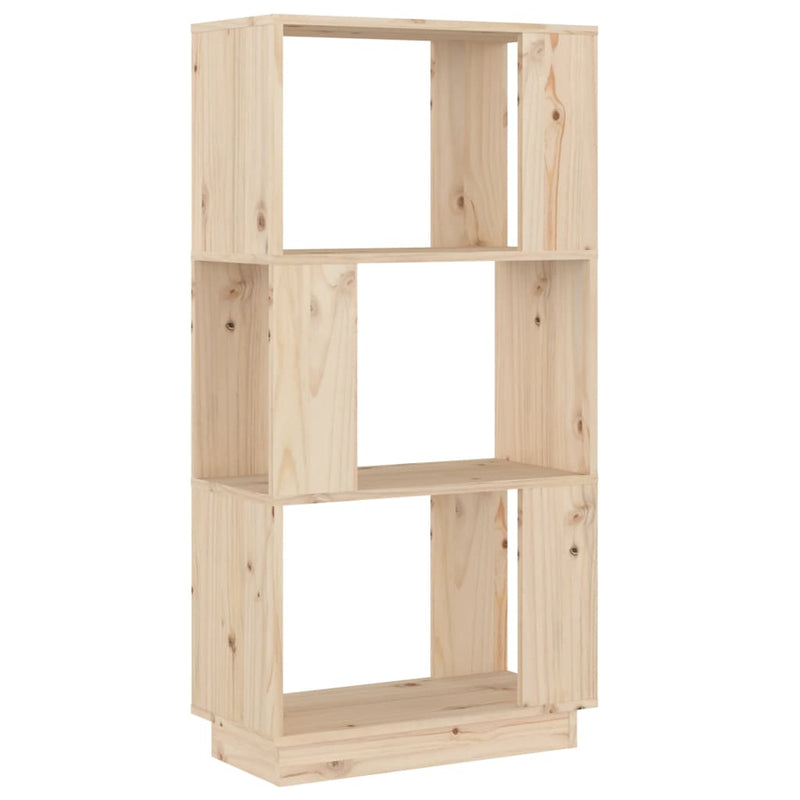vidaXL tömör fenyőfa könyvszekrény/térelválasztó 51 x 25 x 101 cm