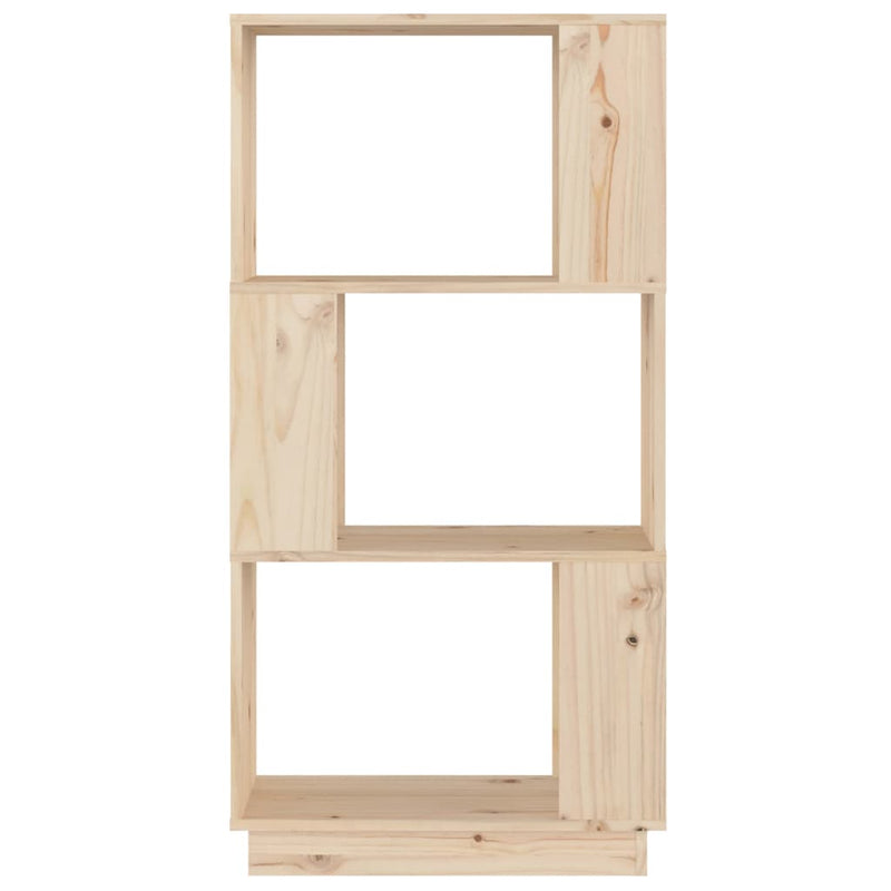 vidaXL tömör fenyőfa könyvszekrény/térelválasztó 51 x 25 x 101 cm