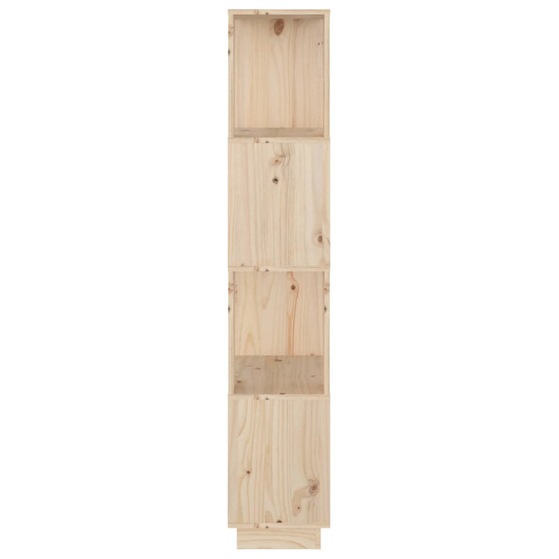 vidaXL tömör fenyőfa könyvszekrény/térelválasztó 51 x 25 x 132 cm