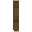 vidaXL mézbarna tömör fenyőfa könyvszekrény/térelválasztó 51x25x132 cm