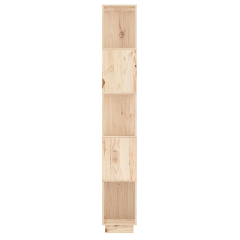vidaXL tömör fenyőfa könyvszekrény/térelválasztó 51 x 25 x 163,5 cm