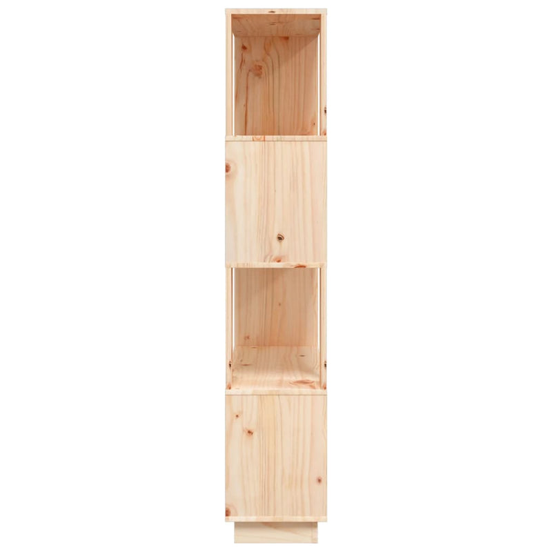 vidaXL tömör fenyőfa könyvszekrény/térelválasztó 80 x 25 x 132 cm
